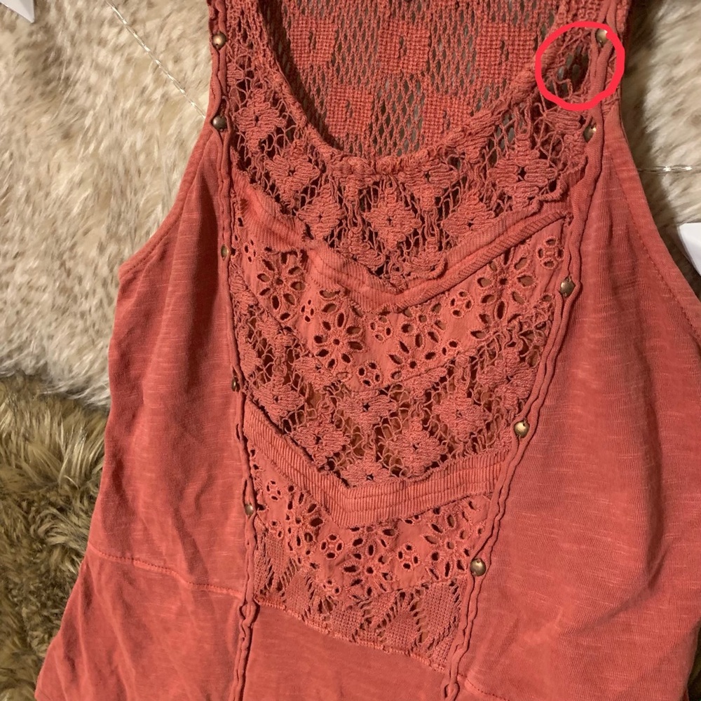 Free People Burnt Orange Rust Tank Top - Picture 5 of 5